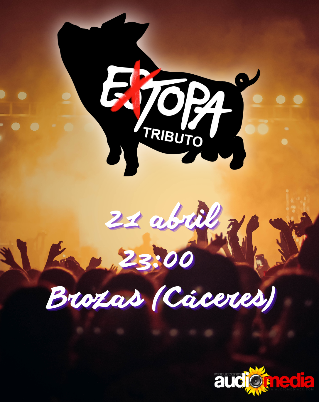 EXTOPA, TRIBUTO A ESTOPA, ATERRIZA EN BROZAS (CÁCERES)